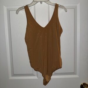 Aerie Nude Shimmery Bodysuit